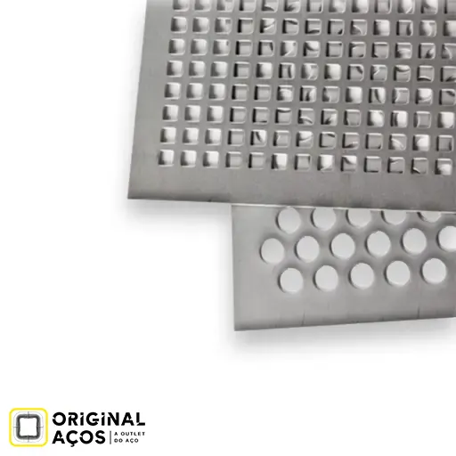 Chapa inox perfurada para revestimentos