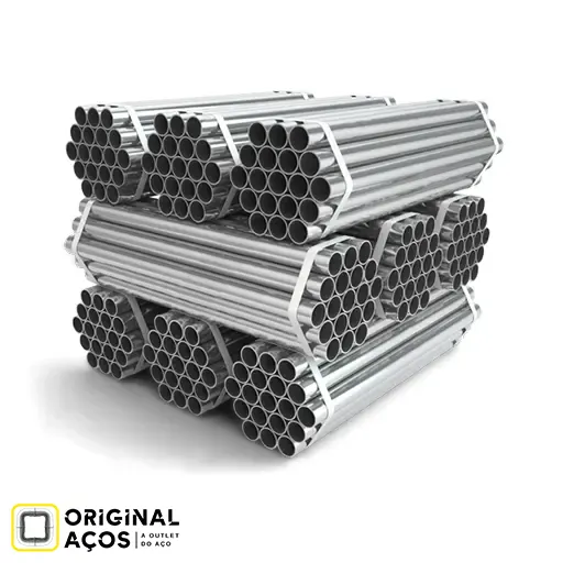 Tubo de aço galvanizado indicado para uso industrial